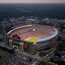 The University of Alabama Crimson Tide football stadium.