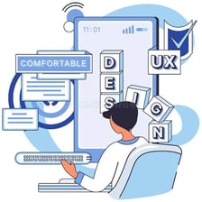 A simple computer interface designed to be easy for a user to navigate.