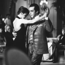 Al Pacino and a dance partner performing the tango in a scene from “Scent of a Woman.”