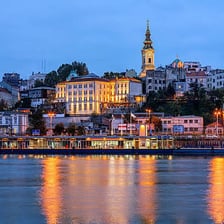 A view of Belgrade, the capital of Serbia.