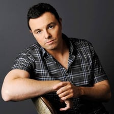 Portrait of Seth MacFarlane, creator of Family Guy