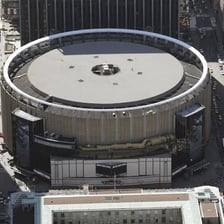 Exterior of Madison Square Garden in New York City