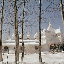 A snowy landscape in the Ural Mountains