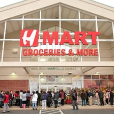 Exterior of an H Mart Asian supermarket