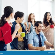 A person expressing intense happiness and euphoria.