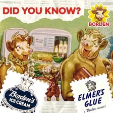 The Borden advertising mascots Elsie the Cow and Elmer the Bull.