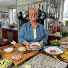 A portrait of television chef Lidia Bastianich