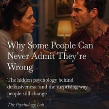 A person appearing to admit fault during a conversation