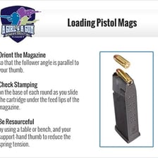 A firearm magazine loaded with ammunition cartridges
