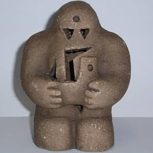 An illustration of a clay golem from Jewish folklore.