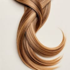 A close-up view of a lock of hair.