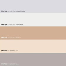 A set of pale beige and grayish-tan color swatches