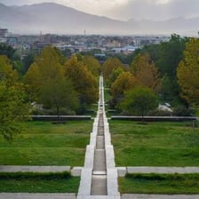 The historic Gardens of Babur in Kabul, Afghanistan