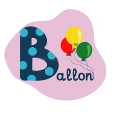 A clear illustration of the uppercase letter B