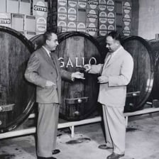 A portrait of winemaker Julio Gallo