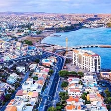 A view of Praia, the capital city of Cape Verde