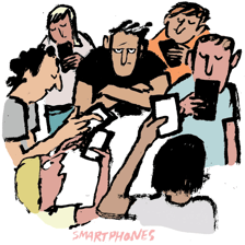 A person visibly irritated by a persistent distraction.