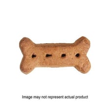 Dog treats molded in recognizable bone shapes