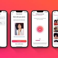 Smartphone displaying a dating app profile interface