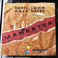 The cover of Hall & Oates’ 1982 single “Maneater.”