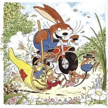 An illustration of the rabbit character Little Bunny Foo Foo.