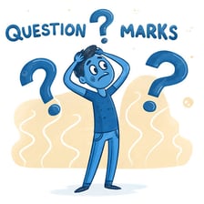 A confused person trying to understand something puzzling