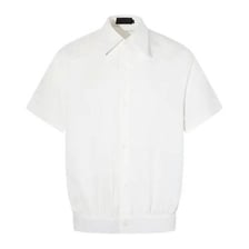 A short-sleeved polo shirt with a collar and buttons.