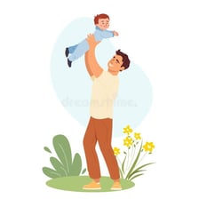 A person lifting an object upward
