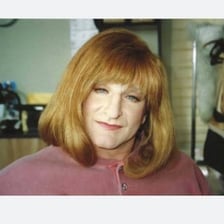 Robin Williams in the Mrs. Doubtfire character’s distinctive disguise.