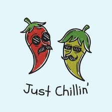 An illustrative comparison of chile peppers and a pep-rally-style gathering