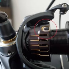 A fishing rod fitted with a reel