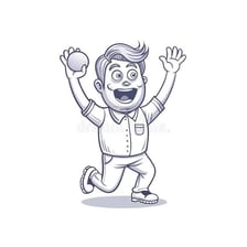 An energetic person cheering enthusiastically