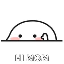 A person calling out a greeting to their mother