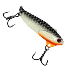 A colorful fishing lure with a hook