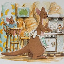 An illustration of Roo, the young kangaroo from Winnie-the-Pooh