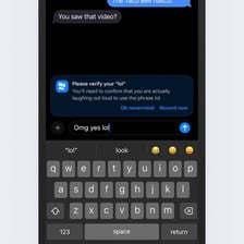 A smartphone displaying a humorous text-message conversation.