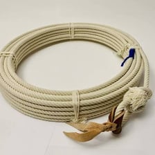 A vaquero holding a coiled lasso
