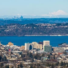 Tacoma, Washington, on the shore of Puget Sound