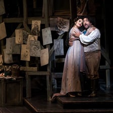 A stage production of Puccini's opera Tosca