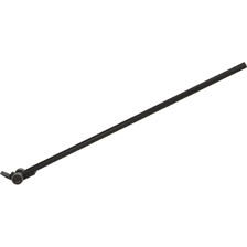 A metal pry bar demonstrating leverage against an object