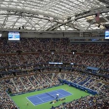 Tennis courts at the U.S. Open complex in New York City.