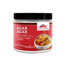 A bowl of agar powder used as a vegan thickener