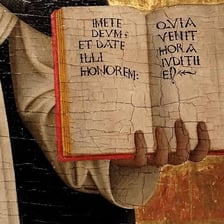 A manuscript or scholarly illustration representing the Latin phrase de novo