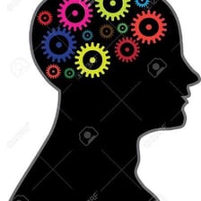 An illustration of a human brain processing information