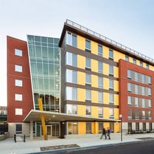 Residents’ apartment building serving as a shelter and home