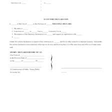 A document containing formal written statements.