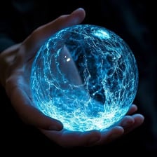 A spherical orb