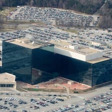 The National Security Agency headquarters complex at Fort Meade.