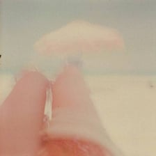 A photograph with noticeably faded, pale colors