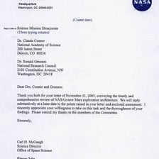 A business letter accompanied by additional documents.